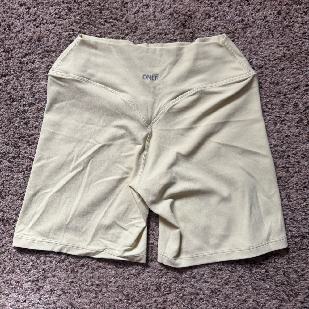 Oner Active Pastel Yellow Softmotion Shorts - Picture 2 of 2